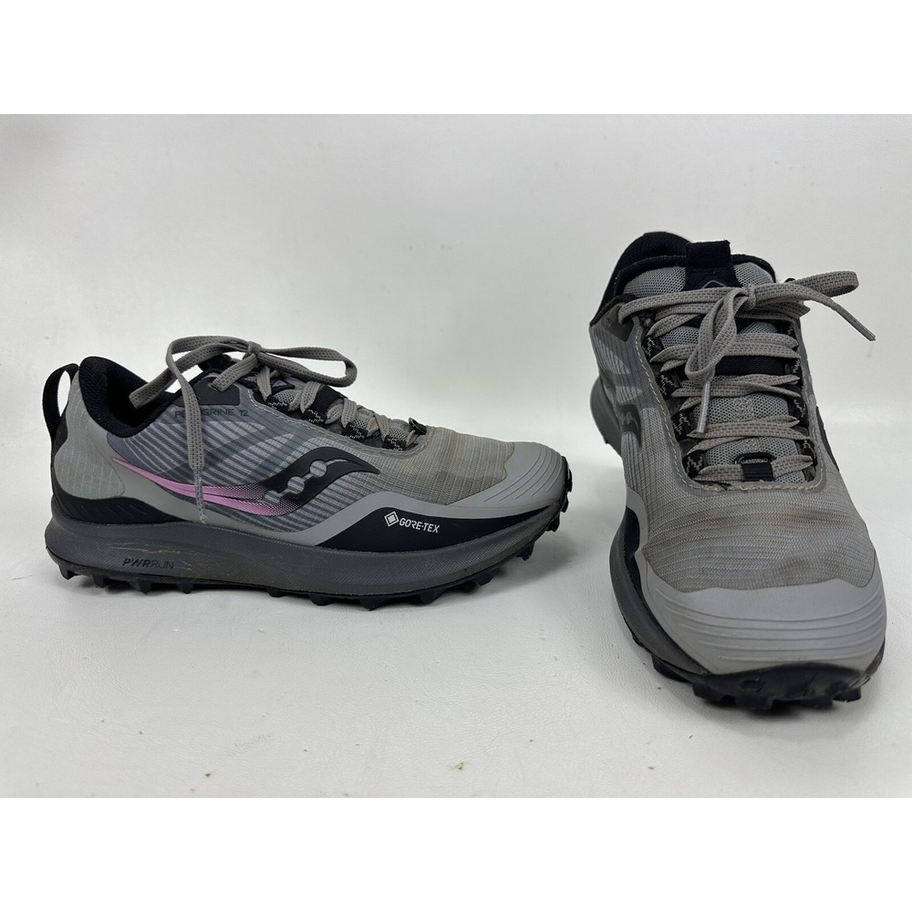 Saucony Peregrine 12 Trail Running Shoes Gray Women's Size 8 Gore-tex